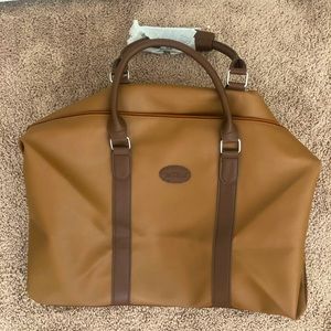 Bellarusso faux brown leather duffle/carryon
